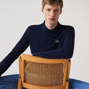 Lacoste Long-Sleeve Classic Fit L.12.12 Polo - Polo Pánské Tmavě Blankyt Blankyt | CZ-PLbq8S